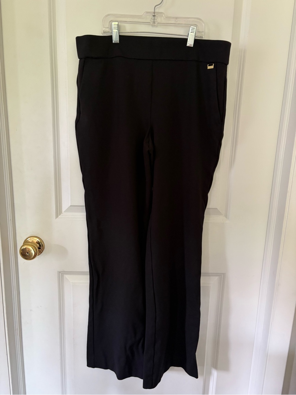 Black Women's Pull-On Wide Leg Pants